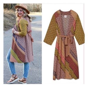 CAbi Poet Jacket boho patchwork kimono